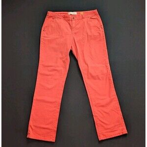 Pilcro and the Letterpress Anthropologie Straight Chino Pants Salmon Size 31
